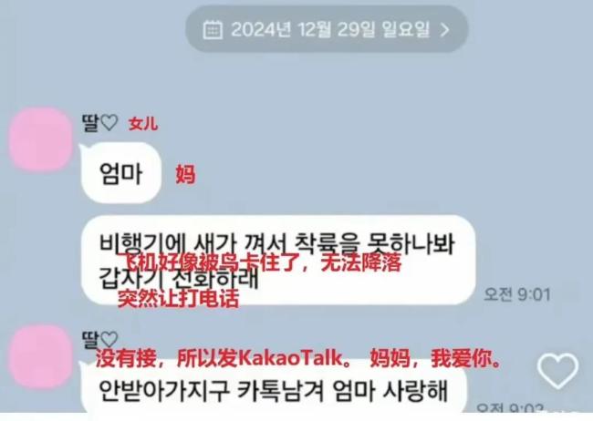 最后的短信诉说母子深情 韩国坠机遇难者生命脆弱的悲惨遗言 引发全球共鸣