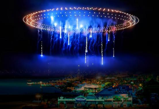 各地跨年烟花秀璀璨绽放 点亮新年夜空