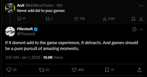 过度强调会损害游戏体验 绝地潜兵2 总监谈论DEI