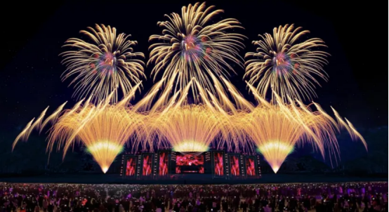 各地跨年烟花秀璀璨绽放 点亮新年夜空