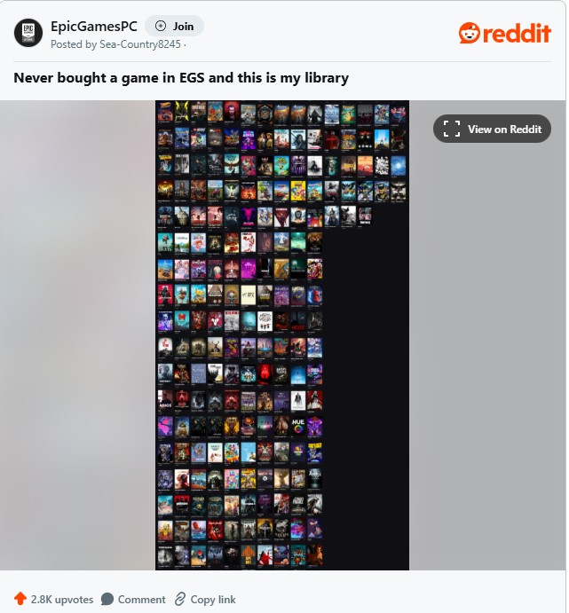 Epic免费狂送200 款游戏 你都领了吗